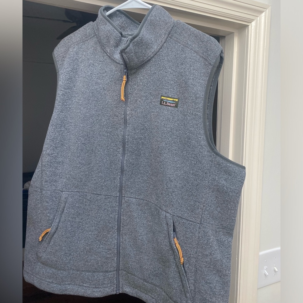 LL Bean Grey Vest- XL